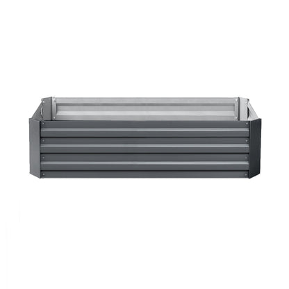 Green Fingers 2x Garden Bed 120x90cm Planter Box Raised Container Galvanised Herb-Home &amp; Garden &gt; Garden Beds-PEROZ Accessories