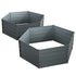 Green Fingers 2x Garden Bed 130x130x46cm Planter Box Raised Container Galvanised-Home & Garden > Garden Beds-PEROZ Accessories
