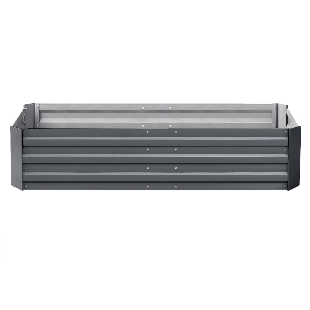 Green Fingers 2x Garden Bed 150x90cm Planter Box Raised Container Galvanised Herb-Home &amp; Garden &gt; Garden Beds-PEROZ Accessories