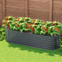 Green Fingers Garden Bed 240X80X56cm Oval Planter Box-Home & Garden > Greenhouses > Greenhouses & Accessories-PEROZ Accessories