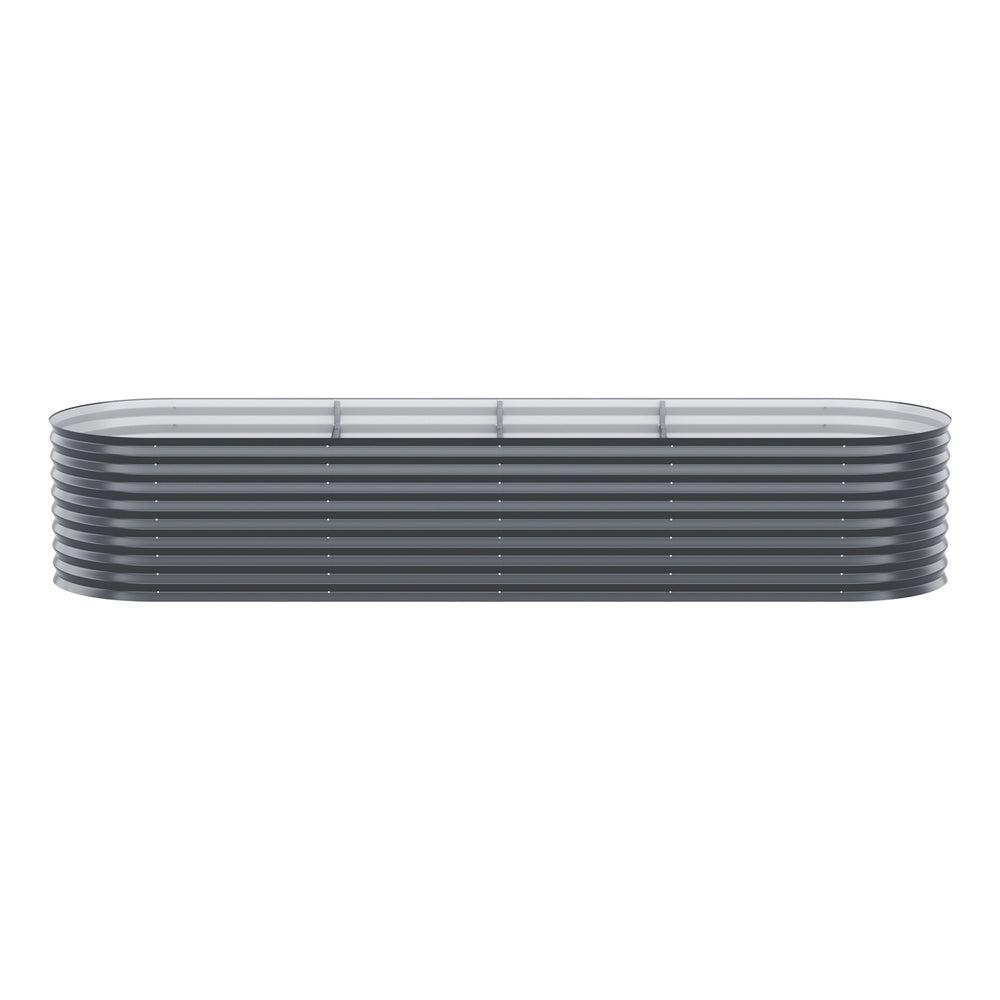 Green Fingers Garden Bed 320X80X56cm Oval Planter Box-Home &amp; Garden &gt; Greenhouses &gt; Greenhouses &amp; Accessories-PEROZ Accessories