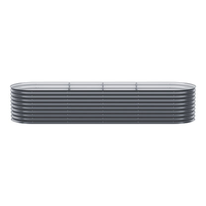 Green Fingers Garden Bed 320X80X56cm Oval Planter Box-Home &amp; Garden &gt; Greenhouses &gt; Greenhouses &amp; Accessories-PEROZ Accessories