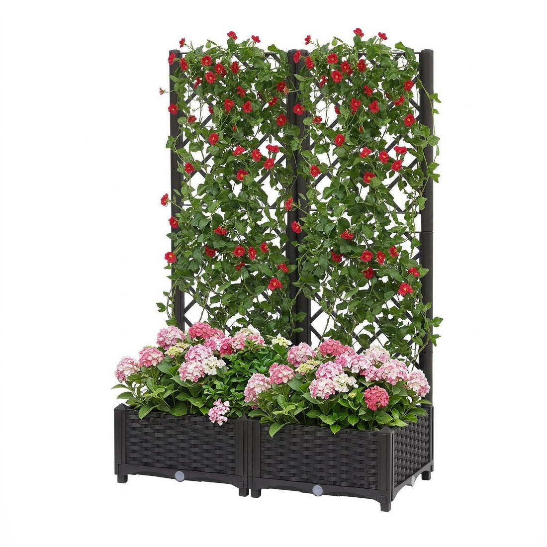 Green Fingers Raised Garden Bed Vertical Planter Self Watering Large Elevated Veggie Box 80x40x122cm-Home &amp; Garden > Garden Beds > Garden Beds &amp; Planters-PEROZ Accessories