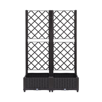 Green Fingers Raised Garden Bed Vertical Planter Self Watering Large Elevated Veggie Box 80x40x122cm-Home &amp; Garden > Garden Beds > Garden Beds &amp; Planters-PEROZ Accessories