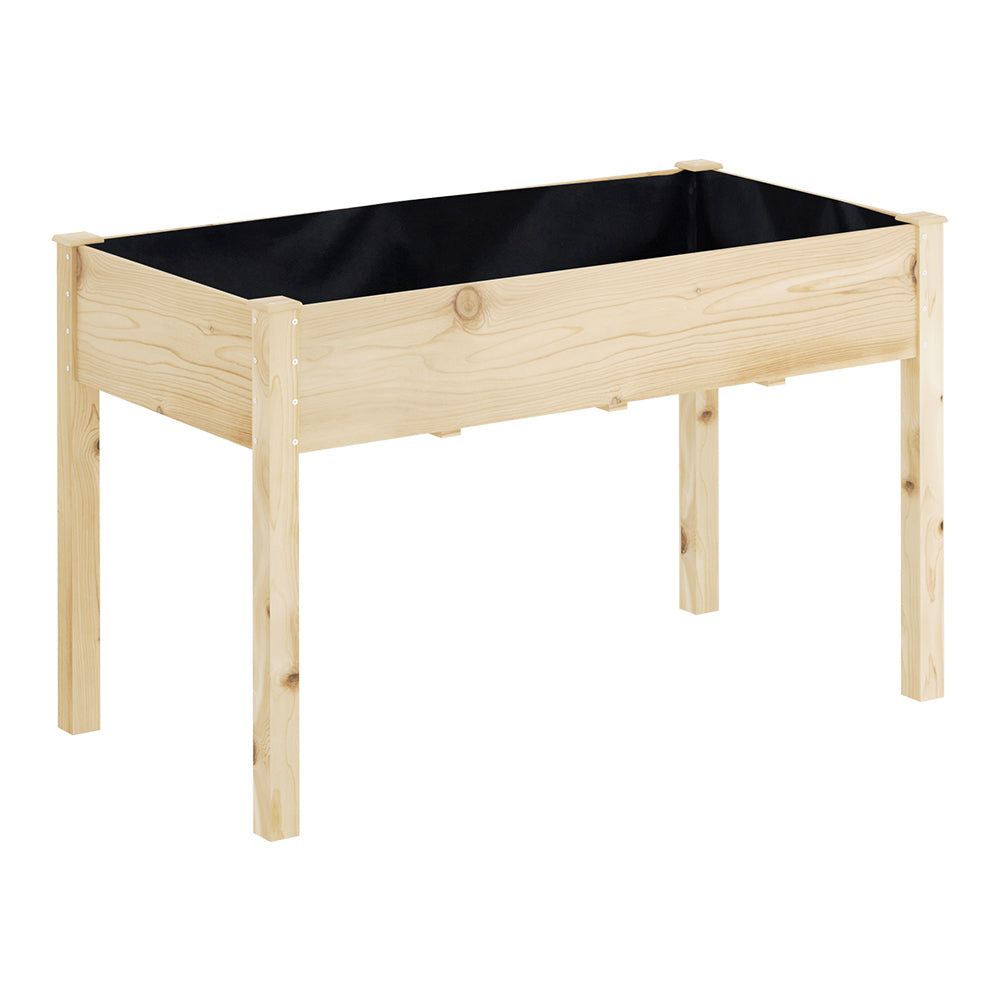 Green Fingers Garden Bed Elevated 120x60x80cm Wooden Planter Box Raised Container-Home &amp; Garden &gt; Garden Beds &gt; Garden Beds &amp; Planters-PEROZ Accessories