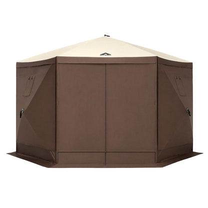 Instahut Gazebo Pop Up Tent 3.6x3.6m Outdoor Marquee Camping Screen w/Curtain Net