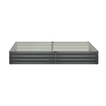 Livsip 210 x 90 x 30cm Garden Bed Galvanised Steel Raised Garden Bed 4pcs-Garden Beds-PEROZ Accessories
