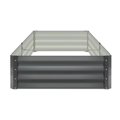 Livsip 210 x 90 x 30cm Garden Bed Galvanised Steel Raised Garden Bed 4pcs-Garden Beds-PEROZ Accessories