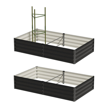Livsip Garden Bed 290x90x30cm Planter Stand Box Galvanise-Garden Bed-PEROZ Accessories