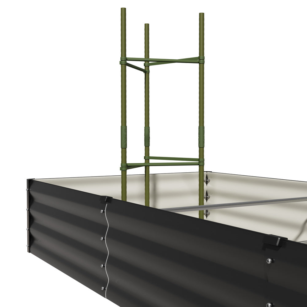 Livsip Garden Bed 290x90x30cm Planter Stand Box Galvanise-Garden Bed-PEROZ Accessories
