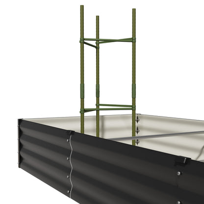 Livsip Garden Bed 290x90x30cm Planter Stand Box Galvanise-Garden Bed-PEROZ Accessories