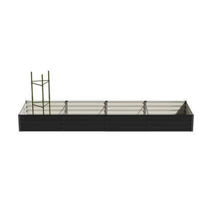 Livsip 2x Garden Bed 290x90x30cm Planter Stand Box Galvanise-Garden Bed-PEROZ Accessories