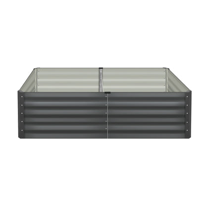 Livsip 160 x 80 x 45cm Garden Bed Galvanised Steel Raised Garden Bed 4pcs-Garden Beds-PEROZ Accessories