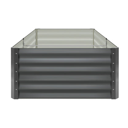 Livsip 160 x 80 x 45cm Garden Bed Galvanised Steel Raised Garden Bed 4pcs-Garden Beds-PEROZ Accessories
