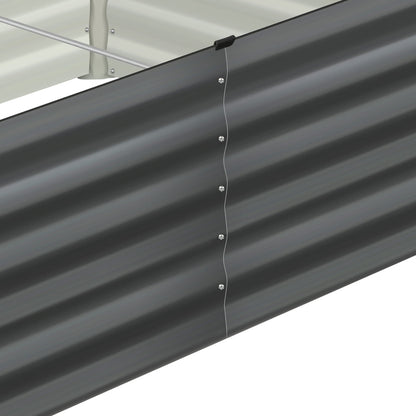 Livsip 160 x 80 x 45cm Garden Bed Galvanised Steel Raised Garden Bed 4pcs-Garden Beds-PEROZ Accessories