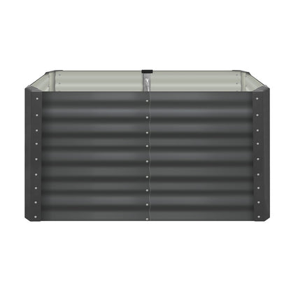 Livsip 120 x 80 x 73cm Garden Bed Galvanised Steel Raised Garden Bed 4pcs-Garden Beds-PEROZ Accessories