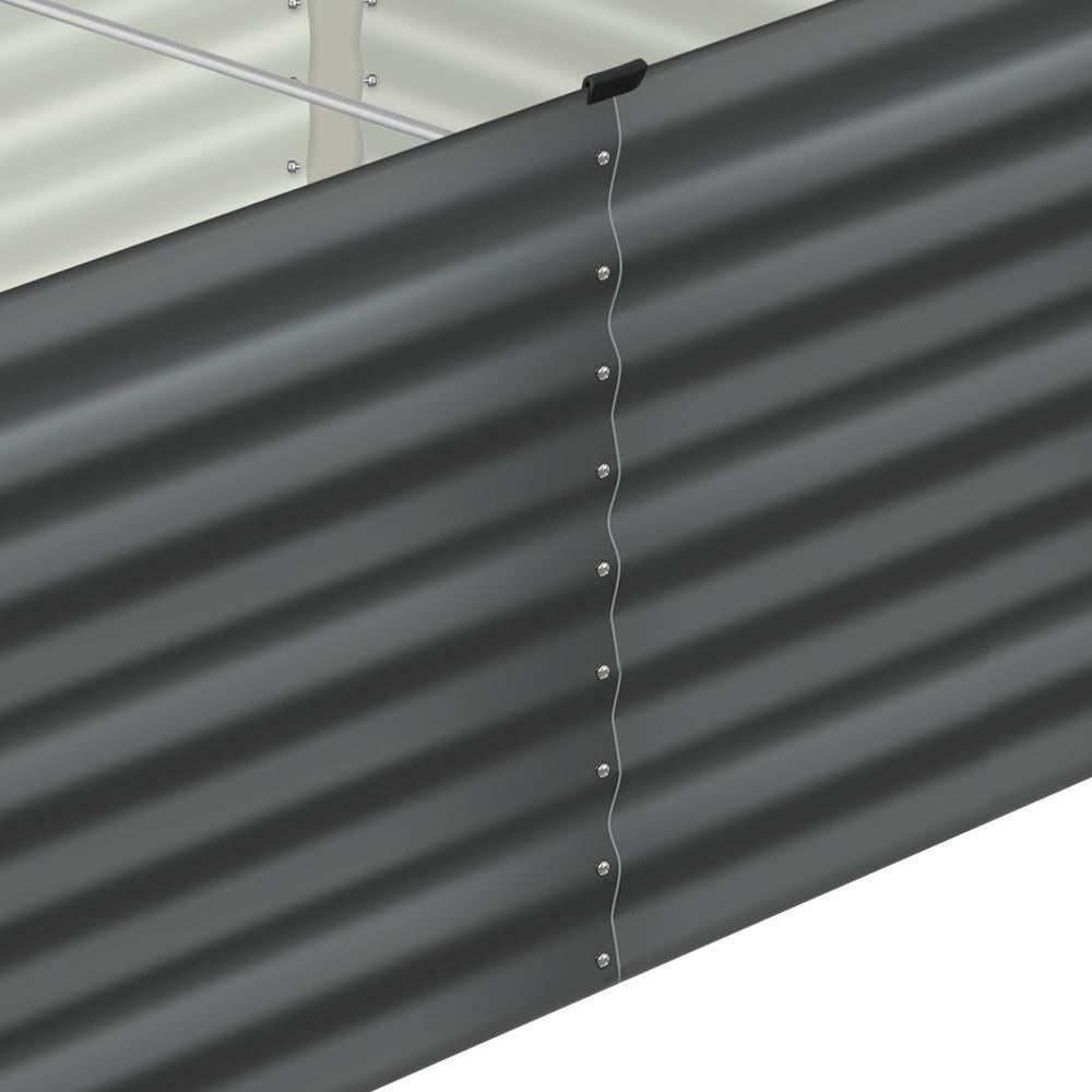 Livsip 120 x 80 x 73cm Garden Bed Galvanised Steel Raised Garden Bed 4pcs-Garden Beds-PEROZ Accessories