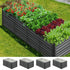 Livsip 120 x 80 x 73cm Garden Bed Galvanised Steel Raised Garden Bed 4pcs-Garden Beds-PEROZ Accessories