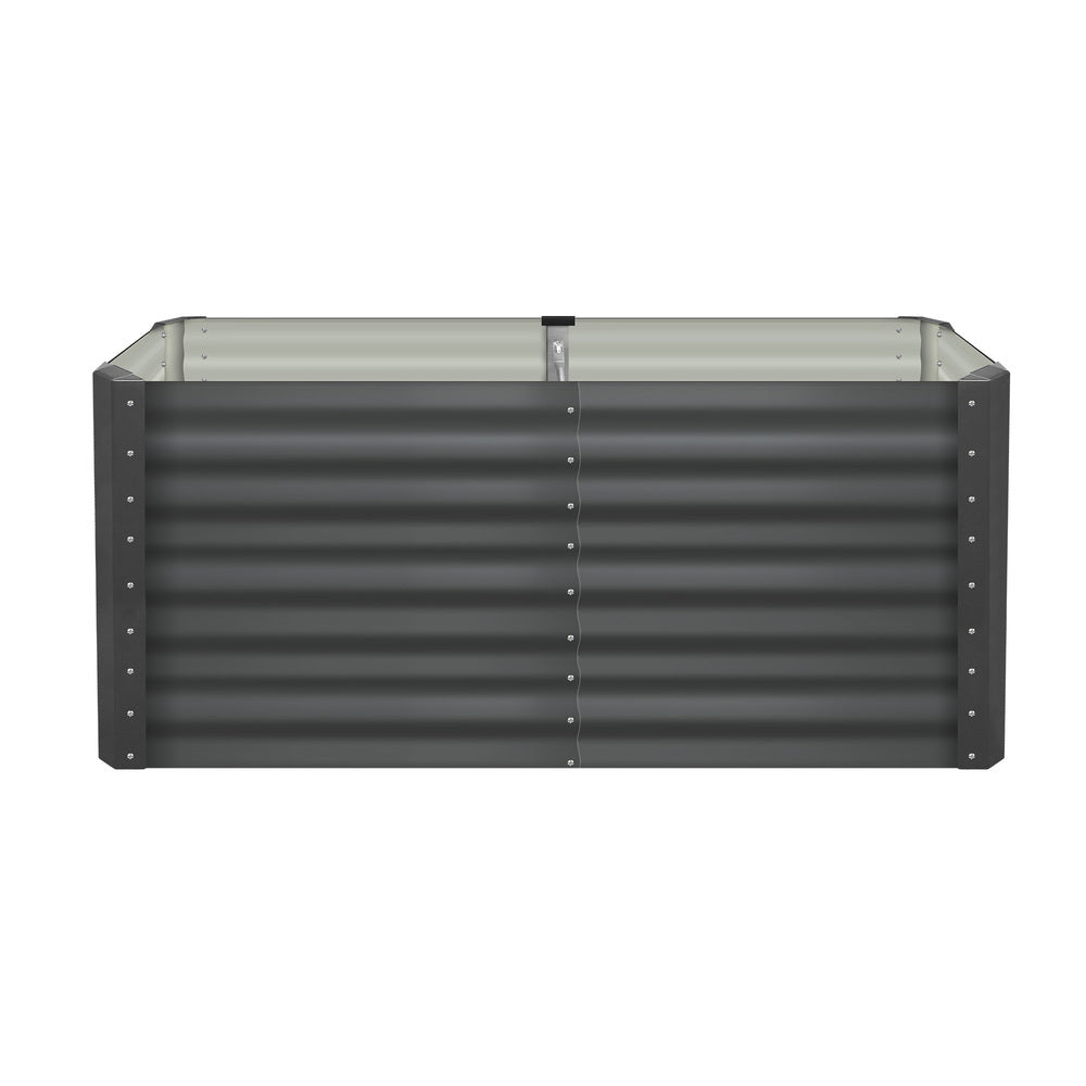 Livsip 160 x 80 x 73cm Garden Bed Galvanised Steel Raised Garden Bed 4pcs-Garden Beds-PEROZ Accessories