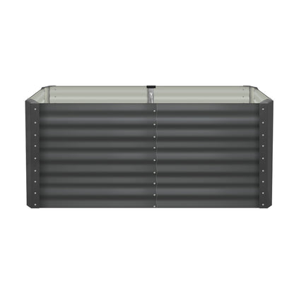 Livsip 160 x 80 x 73cm Garden Bed Galvanised Steel Raised Garden Bed 4pcs-Garden Beds-PEROZ Accessories