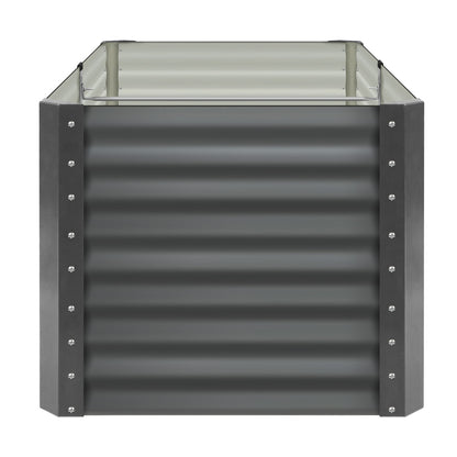 Livsip 160 x 80 x 73cm Garden Bed Galvanised Steel Raised Garden Bed 4pcs-Garden Beds-PEROZ Accessories