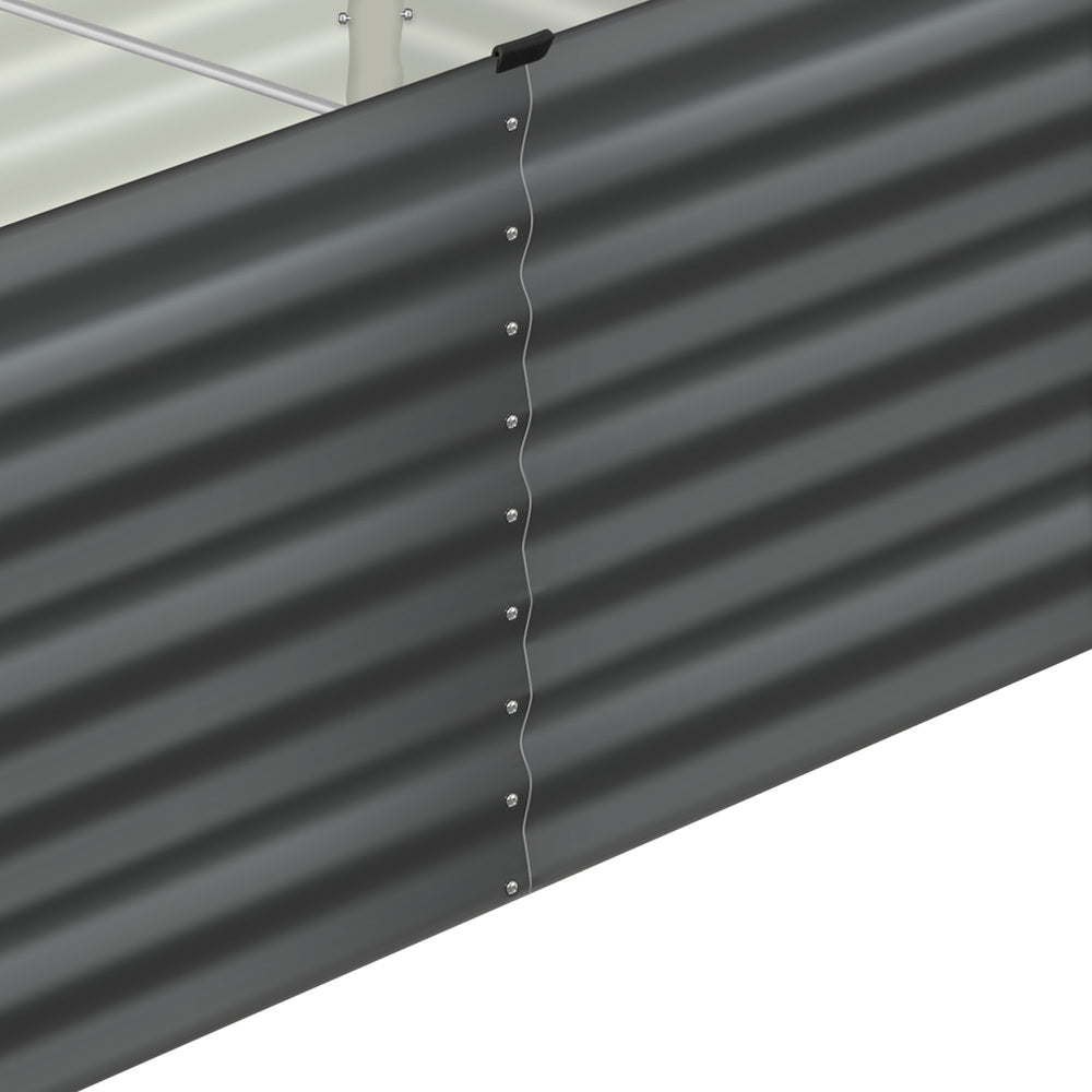 Livsip 160 x 80 x 73cm Garden Bed Galvanised Steel Raised Garden Bed 4pcs-Garden Beds-PEROZ Accessories