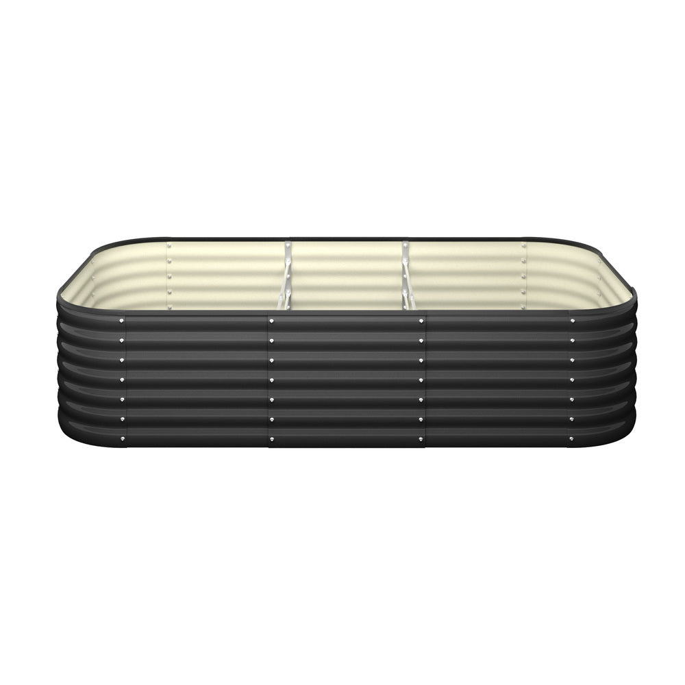 Livsip 9-IN-1 Raised Garden Bed Modular Kit Planter Oval Galvanised Steel 56CM H-Garden Bed-PEROZ Accessories