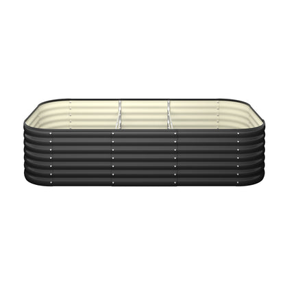 Livsip 9-IN-1 Raised Garden Bed Modular Kit Planter Oval Galvanised Steel 56CM H-Garden Bed-PEROZ Accessories