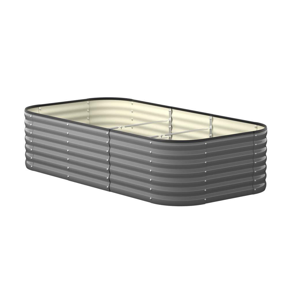 Livsip 9-IN-1 Raised Garden Bed Modular Kit Planter Oval Galvanised Steel 56CM H-Garden Bed-PEROZ Accessories