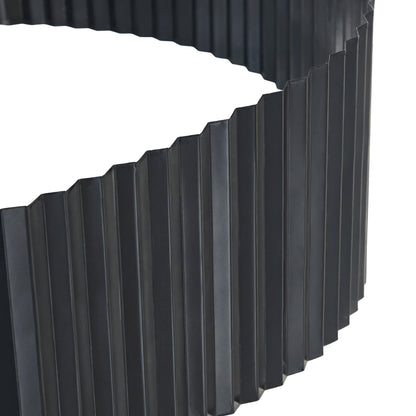 Livsip Garden Edging 10mx30cm Lawn Edge Border Fence Steel Black-Garden Bed-PEROZ Accessories