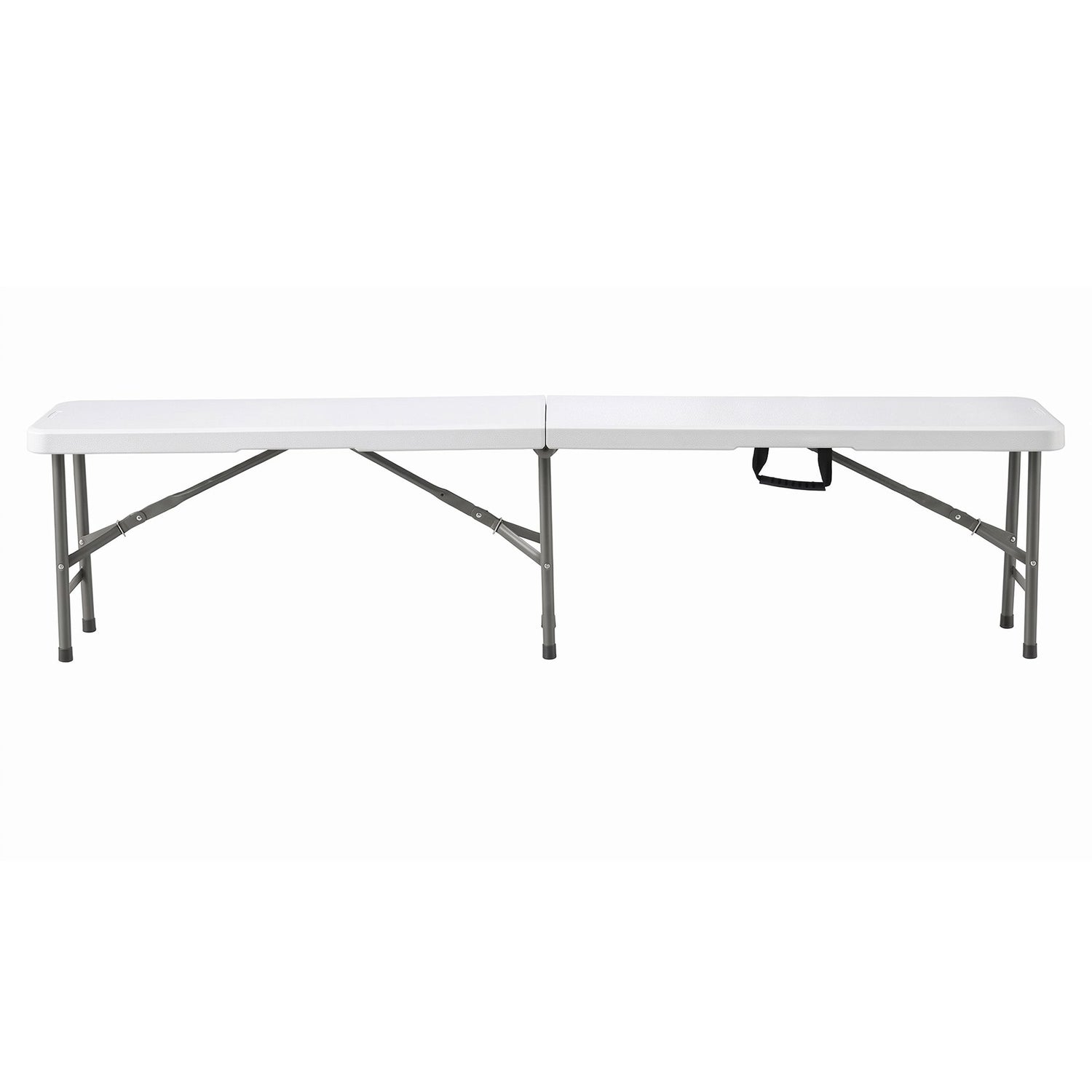 Gardeon 180cm Folding Garden Bench Portable Trestle Seat HDPE Fold In Half White