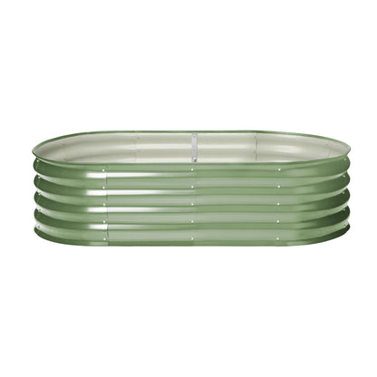 Livsip 2x Garden Bed 160x80x42cm Planter Box Raised Container Galvanised Green-Garden Bed-PEROZ Accessories