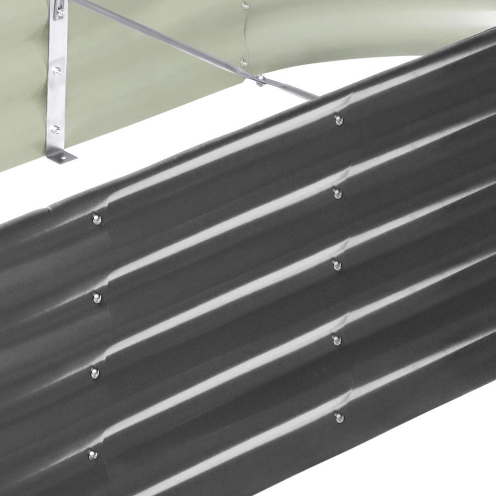 Livsip 2X Garden Bed Galvanised Raised Garden Bed 160X80X42CM-Garden Beds-PEROZ Accessories