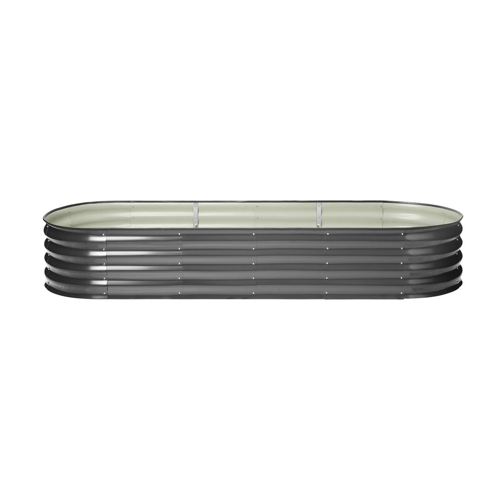 Livsip 2X Garden Bed Galvanised Raised Garden Bed 240X80X42CM-Garden Beds-PEROZ Accessories