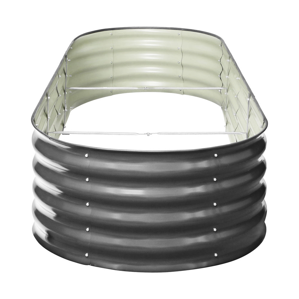 Livsip 2X Garden Bed Galvanised Raised Garden Bed 240X80X42CM-Garden Beds-PEROZ Accessories