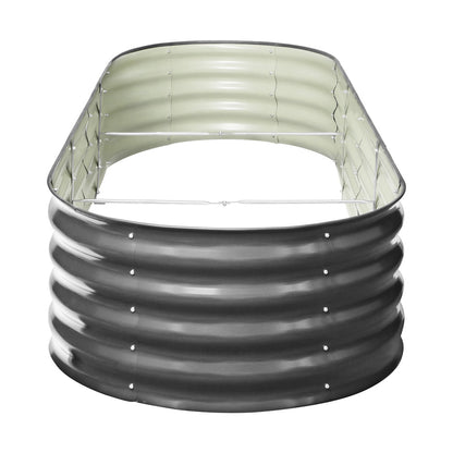 Livsip 2X Garden Bed Galvanised Raised Garden Bed 240X80X42CM-Garden Beds-PEROZ Accessories