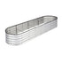Livsip Garden Bed Oval Galvanised Steel Container 320x80x42cm Silver-Garden Bed-PEROZ Accessories
