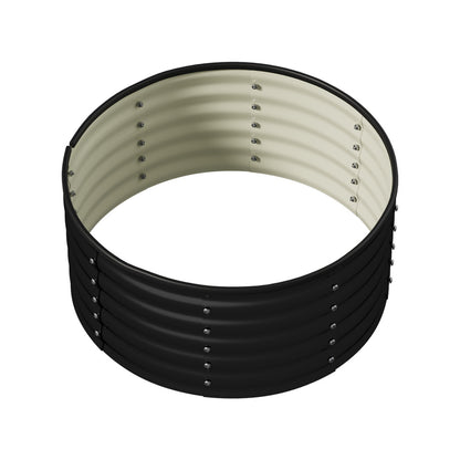 Livsip Garden Bed 90x45cm Galvanised Steel Round-Garden Bed-PEROZ Accessories