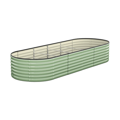 Livsip Garden Bed 240x80x56cm Planter Box Raised Container Galvanised Green-Garden Bed-PEROZ Accessories