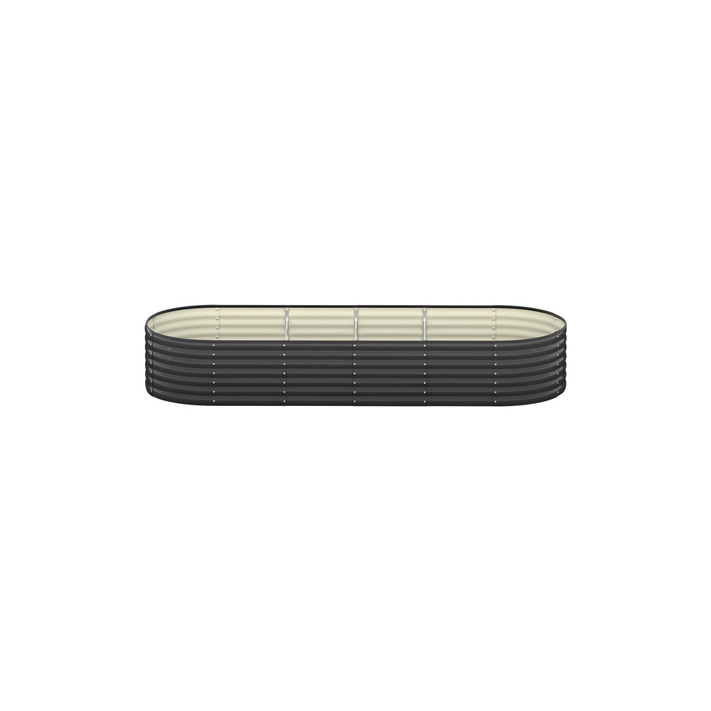 Livsip Raised Garden Bed 240cmX80cmX56cm Galvanised Steel Garden Bed 3pcs-Garden Beds-PEROZ Accessories