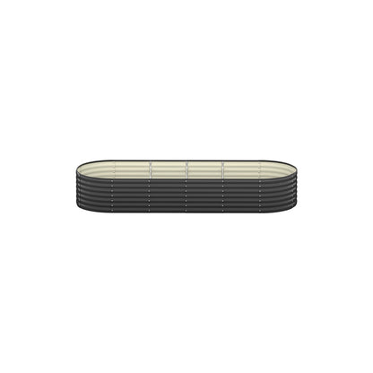 Livsip Raised Garden Bed 240cmX80cmX56cm Galvanised Steel Garden Bed 3pcs-Garden Beds-PEROZ Accessories
