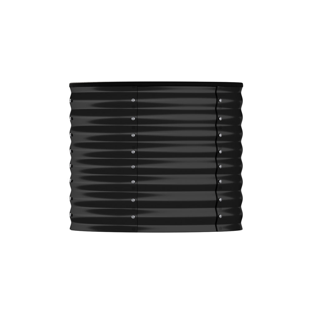 Livsip Garden Bed 80x68cm Galvanised Steel Round-Garden Bed-PEROZ Accessories