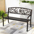 Gardeon Outdoor Bench Seat Garden Steel Outdoor Furniture 3 Seater Park Bronze-Furniture > Outdoor > Outdoor Benches-PEROZ Accessories