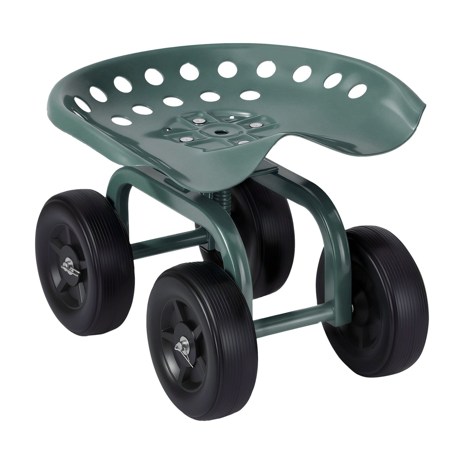 Gardeon Garden Seat 360 Swivel Rolling Adjustable Height Work Scooter Cart Wheels Heavy Duty 150kg-Baby &amp; Kids > Kid&