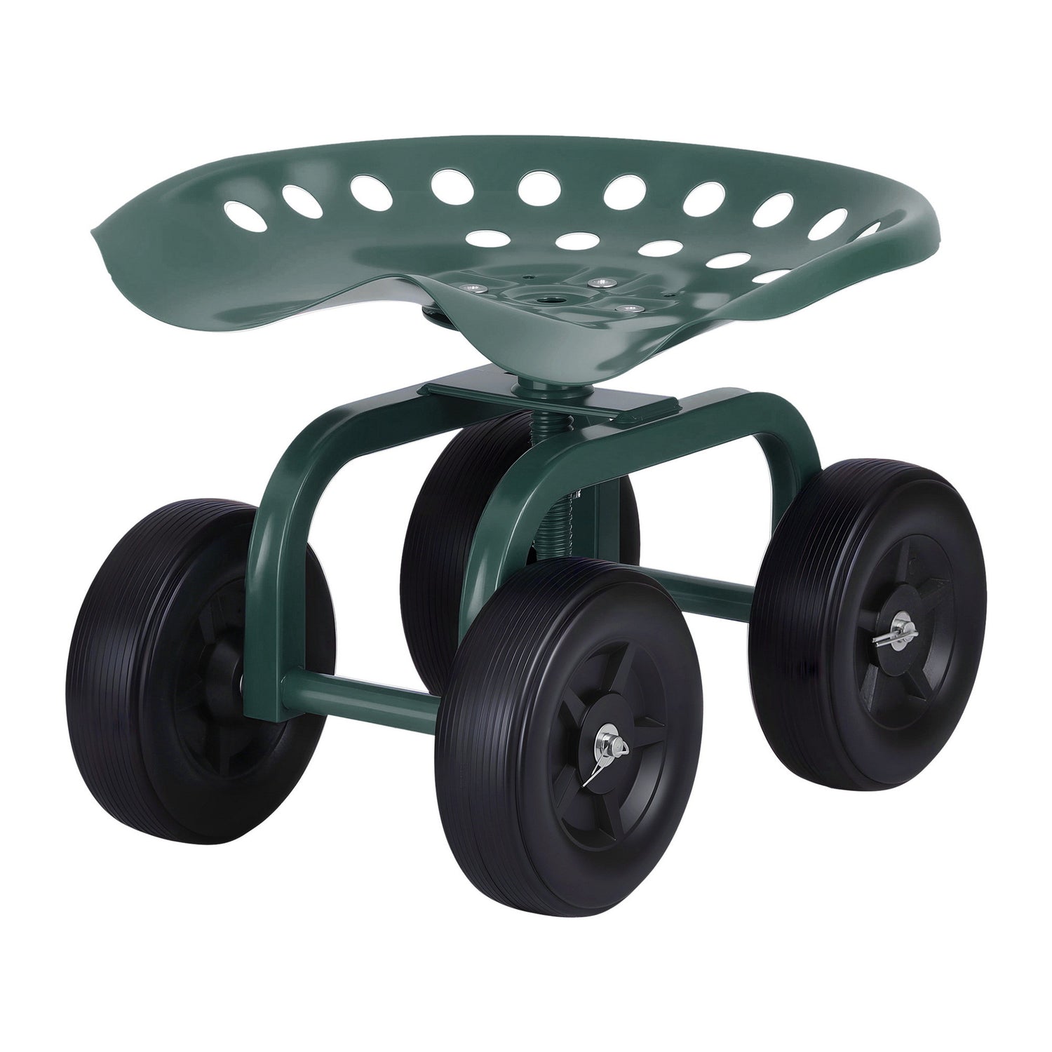 Gardeon Garden Seat 360 Swivel Rolling Adjustable Height Work Scooter Cart Wheels Heavy Duty 150kg-Baby &amp; Kids > Kid&