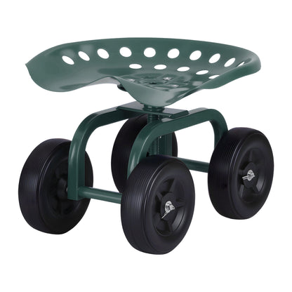 Gardeon Garden Seat 360 Swivel Rolling Adjustable Height Work Scooter Cart Wheels Heavy Duty 150kg-Baby &amp; Kids > Kid&