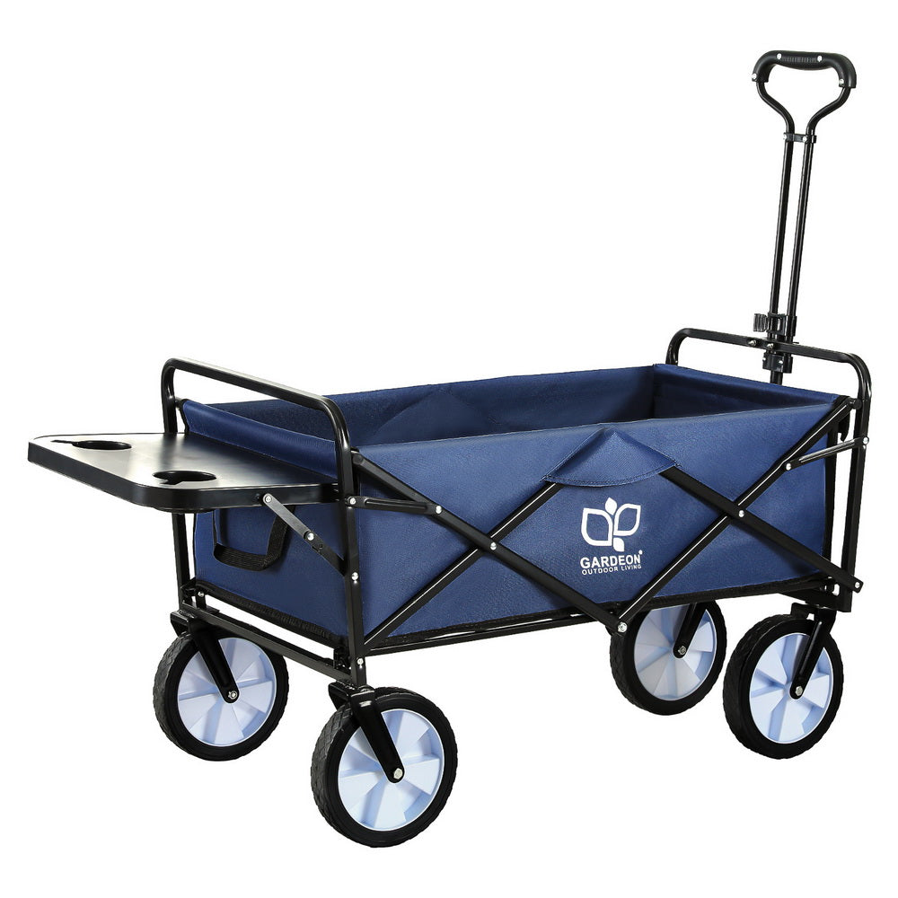 Gardeon Garden Cart with Cup Holders Blue-Home &amp; Garden &gt; Garden Tools-PEROZ Accessories