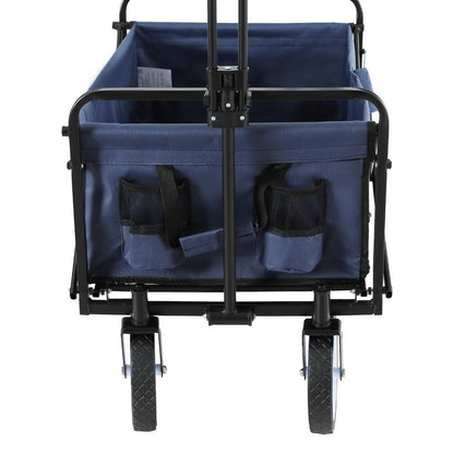 Gardeon Garden Cart with Cup Holders Blue-Home &amp; Garden &gt; Garden Tools-PEROZ Accessories