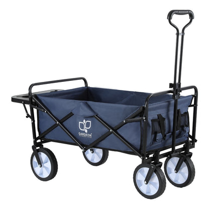 Gardeon Garden Cart with Cup Holders Blue-Home &amp; Garden &gt; Garden Tools-PEROZ Accessories