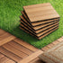 Gardeon 27PCS Wood Deck Tiles 30x30cm Interlocking Floor Tiles for Patio Balcony Garden-Home & Garden > DIY > Flooring-PEROZ Accessories
